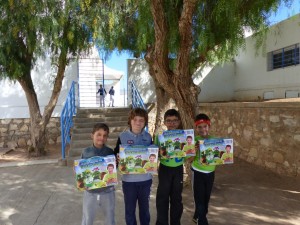 Equipe gagnante en ce2 : Théo Rigal, Karim Bouslikhane, Adam Achafi, Rayan Aqqa.