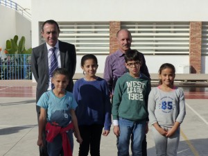 Equipe gagnante chez les CE2 : Inès Benrahmous, Anir Kanane, Ali Bourrahim, Rita Lefnaoui